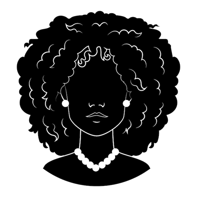 Free Vector | Hand drawn woman silhouette
