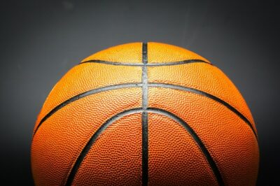 Free Photo | Basketball ball on black background