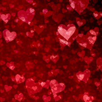 Free Photo | Valentine's day background with hearts design