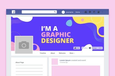 Free Vector | Abstract colorful design facebook cover