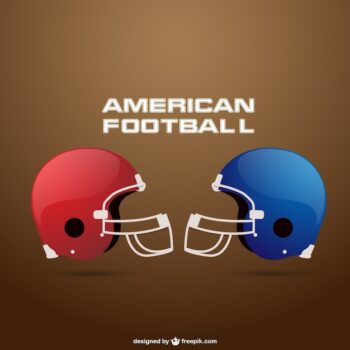 Free Vector | American football equipment