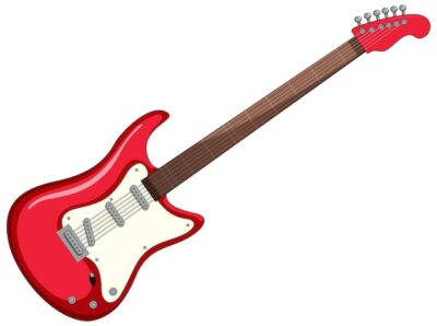 Free Vector | An electric guitar isolated