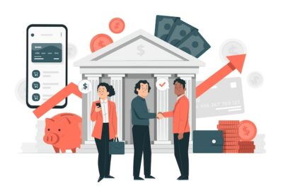 Free Vector | Banking industry concept illustration
