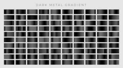 Free Vector | Big set of dark or black gradients set