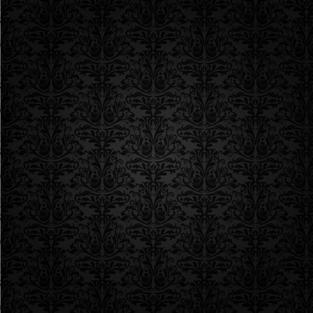 Free Vector | Black damask background