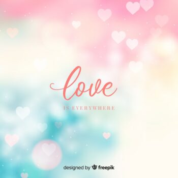 Free Vector | Blurred valentine background