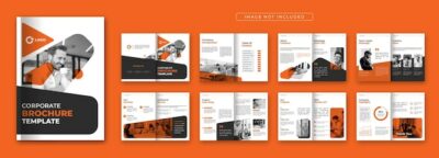 Free Vector | Corporate company profile brochure template design