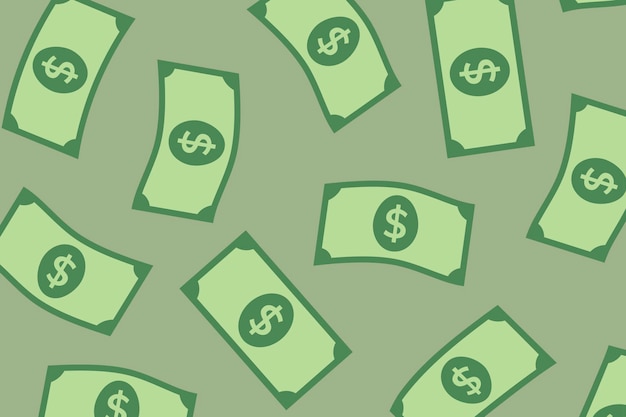 Free Vector | Dollar bill pattern background wallpaper, money vector finance illustration