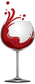 Free Vector | Drinking red wine concept vector