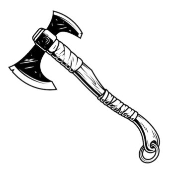 Free Vector | Fantasy warrior axe