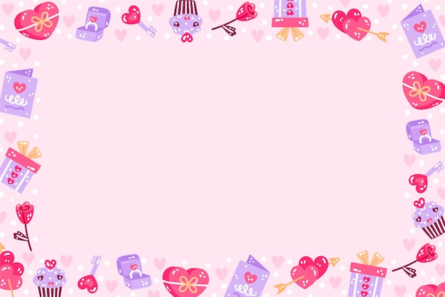 Free Vector | Flat valentine's day background