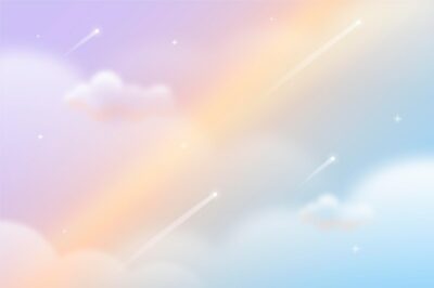 Free Vector | Gradient pastel sky background