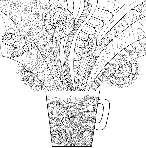 Free Vector | Hand drawn cup background