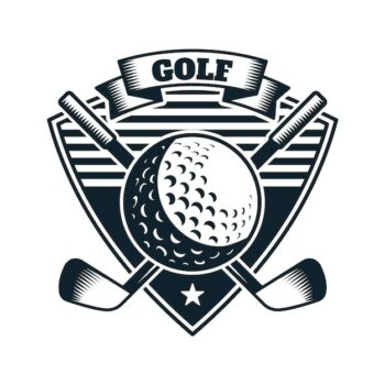 Free Vector | Hand drawn golf logo template