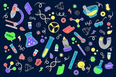 Free Vector | Hand drawn science education wallpaper