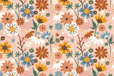 Free Vector | Hand painted abstract floral pattern