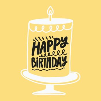 Free Vector | Happy birthday lettering concept