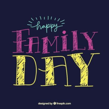 Free Vector | Happy family day background