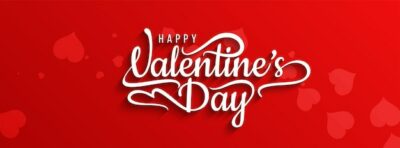Free Vector | Happy valentines day stylish text design banner vector