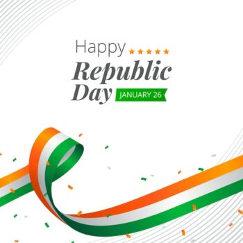 Free Vector | Indian republic day in flat design