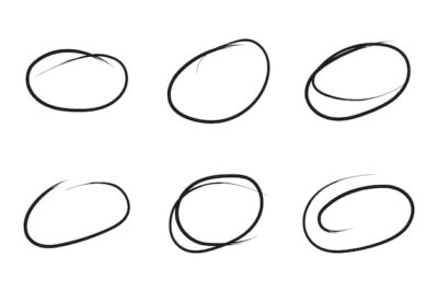 Free Vector | Oval brushes 1