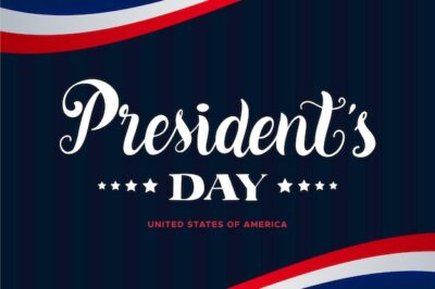 Free Vector | President's day lettering concept