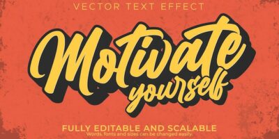 Free Vector | Quote text effect, editable motivation and inspiration text style