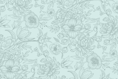 Free Vector | Realistic hand drawn floral background