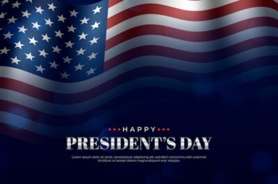 Free Vector | Realistic president's day concept