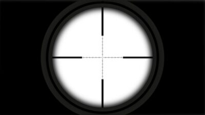 Free Vector | Realistic sniper crosshair with lines
