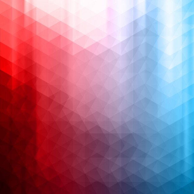 Free Vector | Red and blue polygonal background