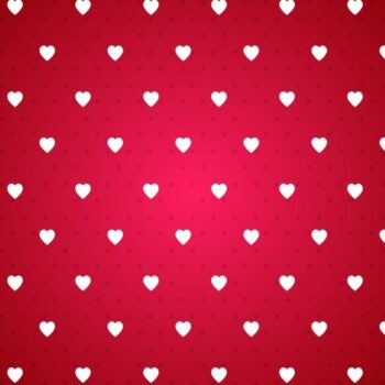 Free Vector | Red background with a pattern of white hearts