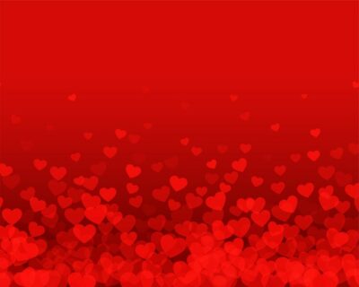 Free Vector | Red background with small floating hearts