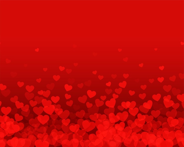 Free Vector | Red background with small floating hearts