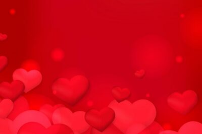 Free Vector | Red hearts background
