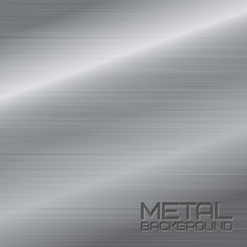 Free Vector | Shiny abstract metal background with steel silver chrome surface vector illustration