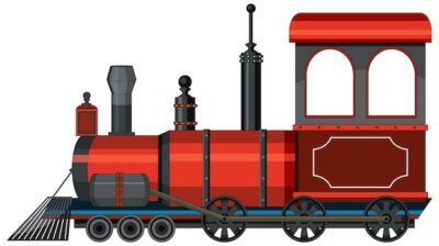 Free Vector | Steam locomotive train vintage style