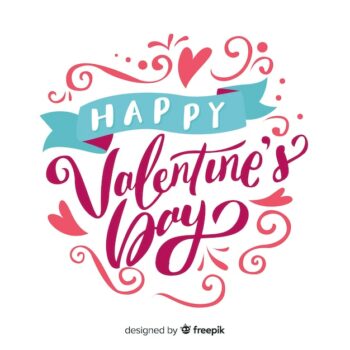 Free Vector | Text and ornaments valentine background