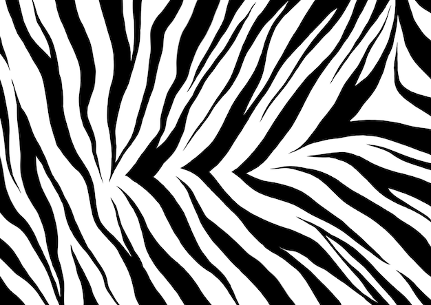 Free Vector | Tiger fur texture black and white background