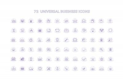 Free Vector | Universal business icons collectio