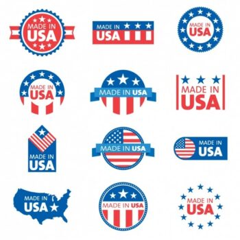 Free Vector | Usa labels collection