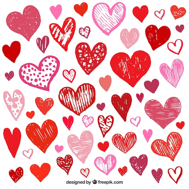 Free Vector | Valentine's day heart collection