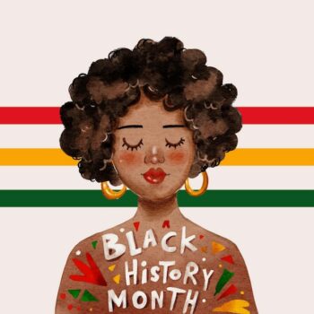 Free Vector | Watercolor black history month illustration