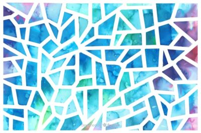 Free Vector | Watercolor triangle glass mosaic background