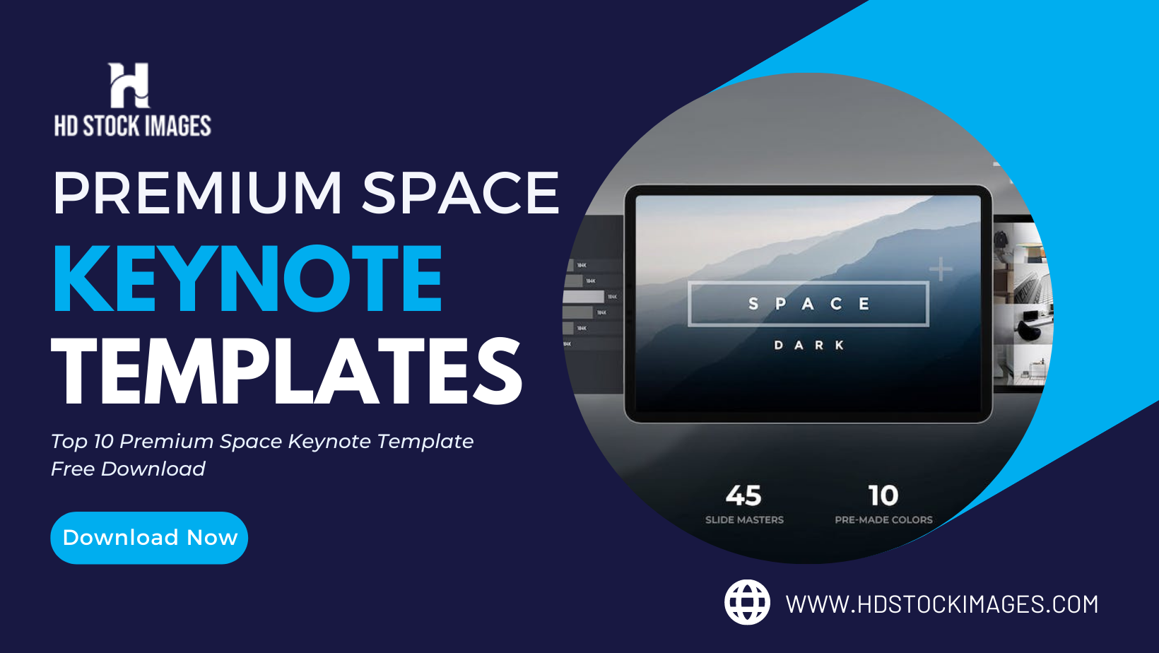 Top 10 Premium Space Keynote Templates Free Download