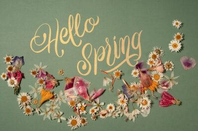 Free Photo | Beautiful hello spring collage