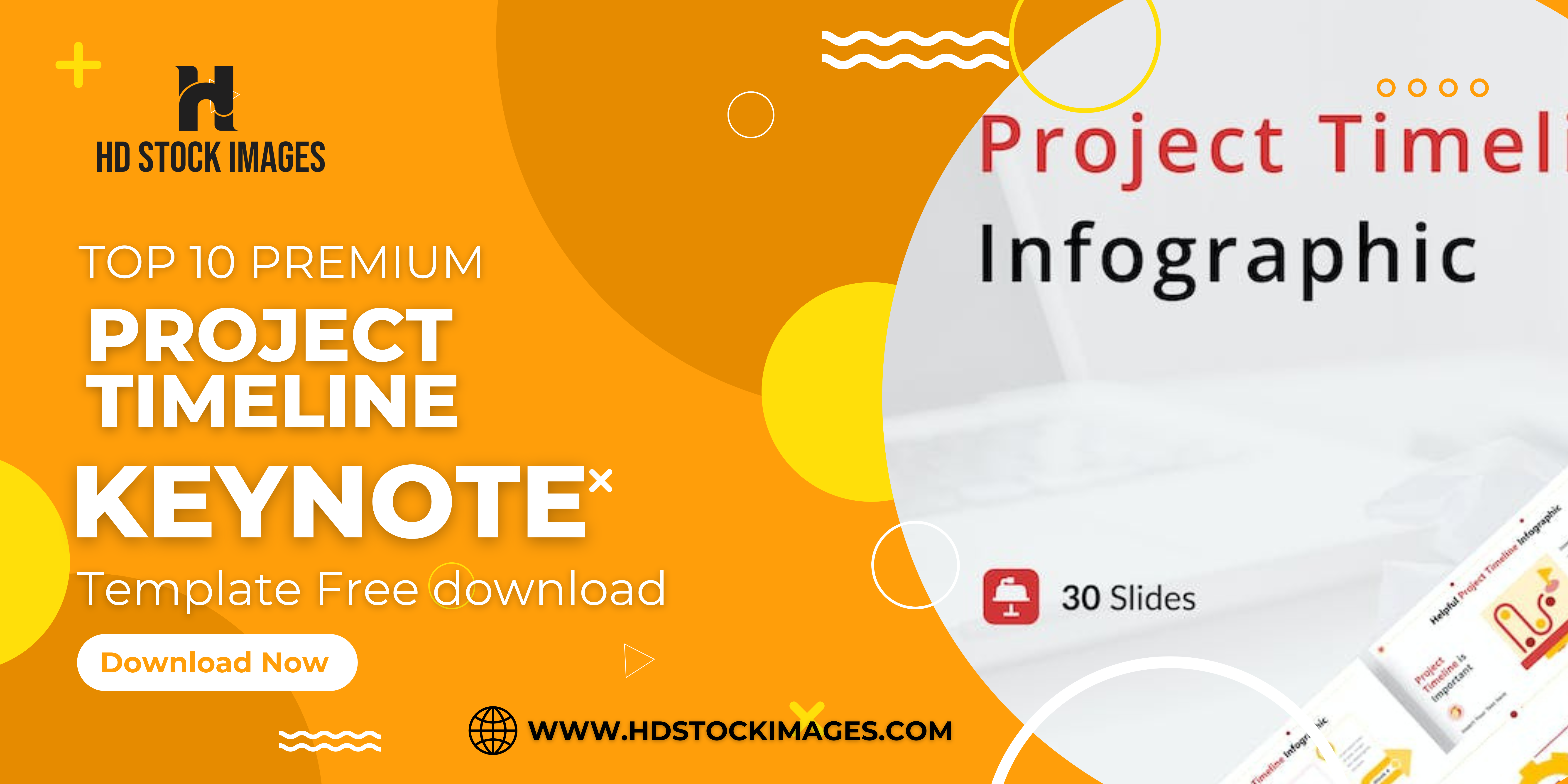 Top 10 Premium Project Timeline Keynote Templates Free Download