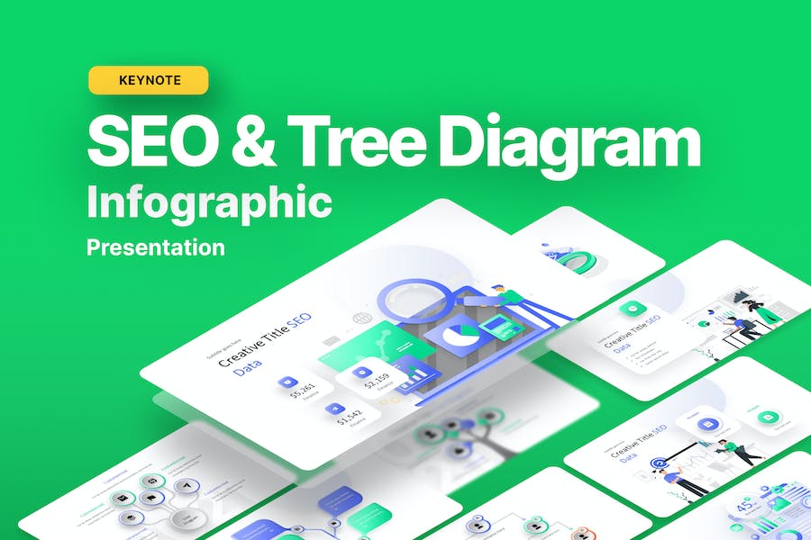 Top 10 Premium Tree Diagram keynote Templates Free Download