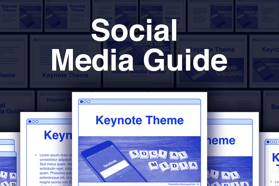 Top 10 Premium Social Media Keynote Templates Free Download