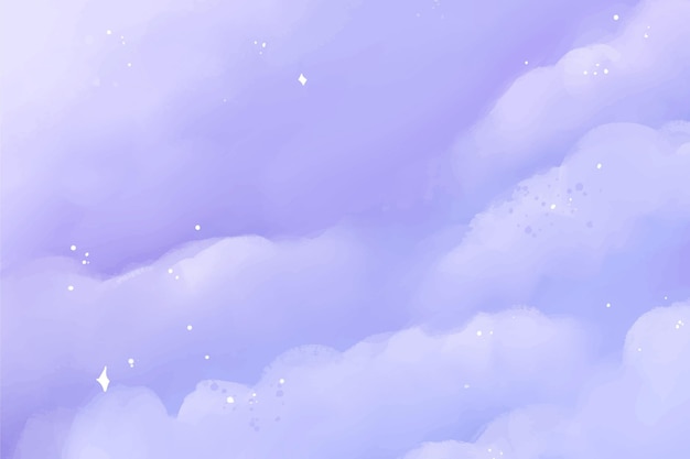 Free Vector | Hand painted watercolor pastel sky background